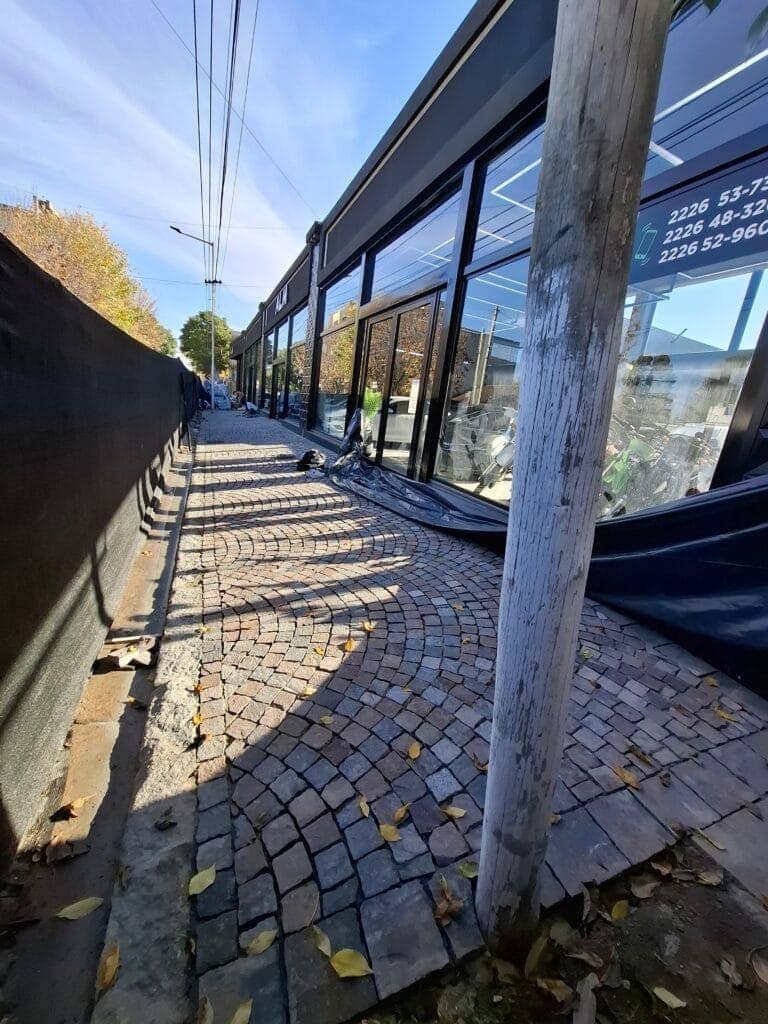 Instalación de pórfido mixto - Piedras Canning foto 4